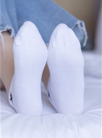 BoBoSocks袜啵啵 NO.080 小甜豆-帆布鞋、白棉袜、肉丝（花絮版）(59)